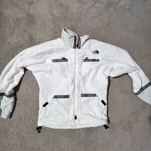 The North Face White fleece Jacket